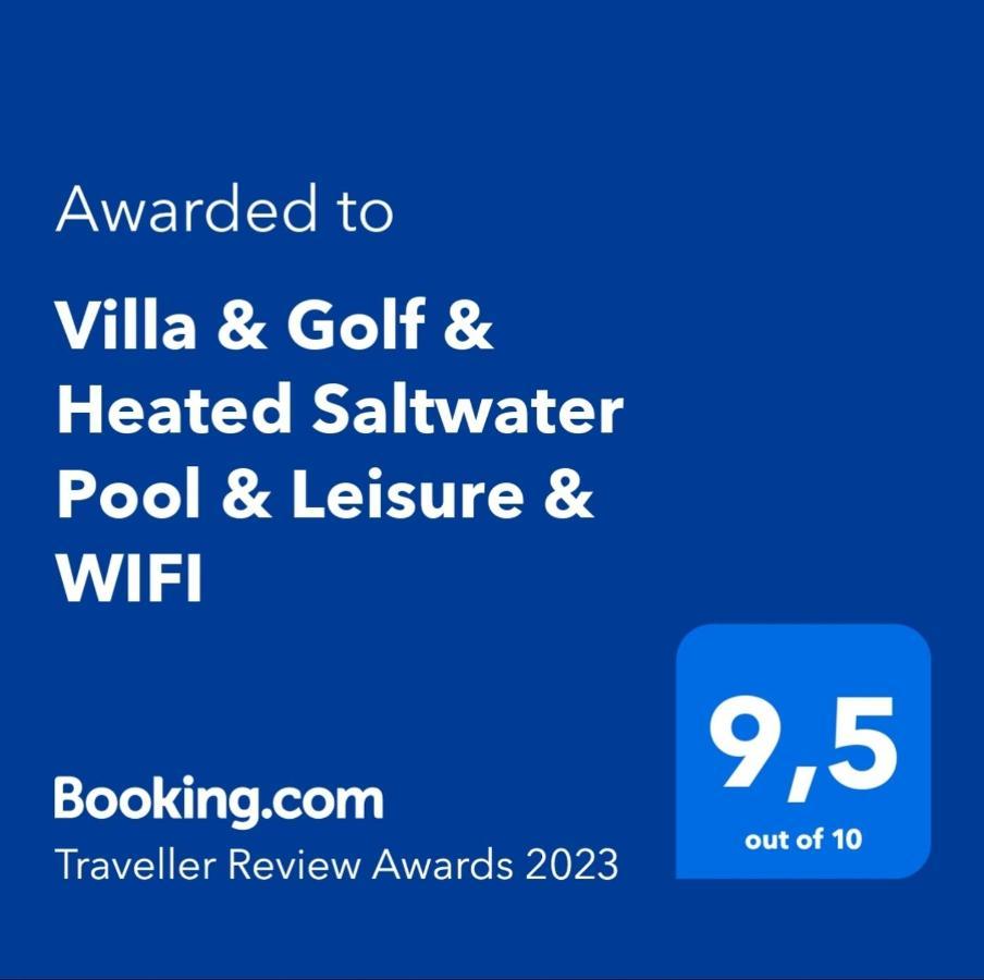 Villa & Golf & Heated Saltwater Pool & Leisure & Wifi Caleta De Fuste Kültér fotó